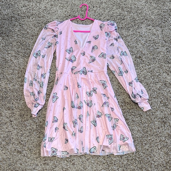 Blackmilk Pink Pokémon Butterfree Midi Dress - Picture 2 of 3